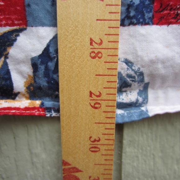 Cotton Traders Sport Patriotic Button Down Shirt Men's M short sleeves USA Flag - Picture 5 of 9